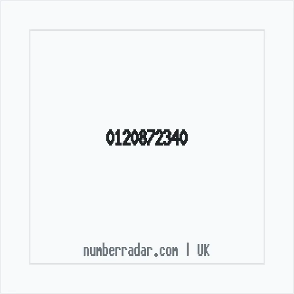 Reverse number check for +44 120872340 — who called me?