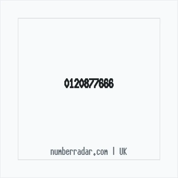 Reverse number check for +44 120877666 — who called me?