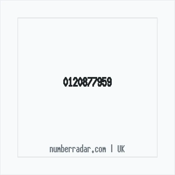 Reverse number check for +44 120877959 — who called me?