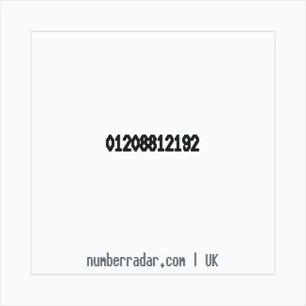 Reverse number check for +44 1208 812192 — who called me?