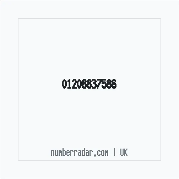 Reverse number check for +44 1208 837586 — who called me?