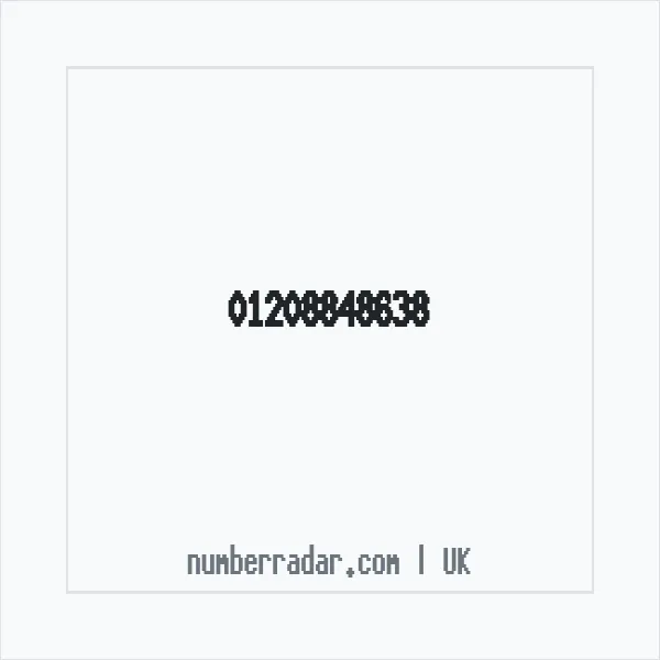 Reverse number check for +44 1208 848638 — who called me?