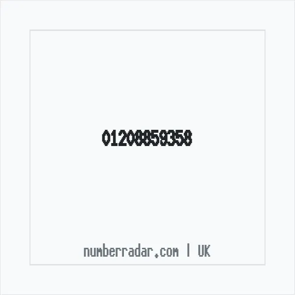 Reverse number check for +44 1208 859358 — who called me?