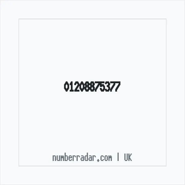 Reverse number check for +44 1208 875377 — who called me?