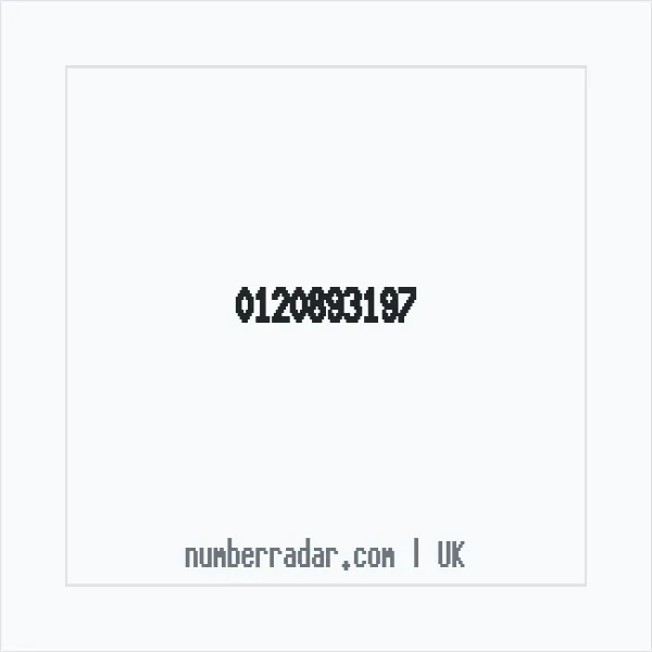 Reverse number check for +44 120893197 — who called me?