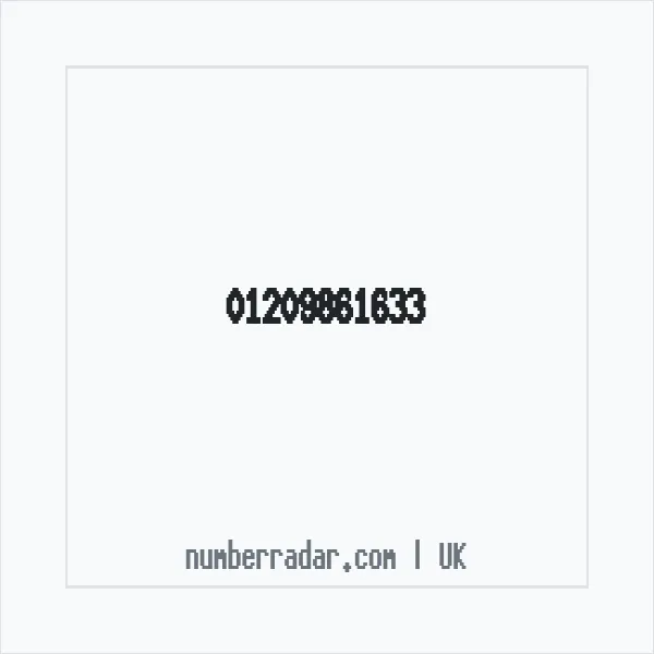 Reverse number check for +44 1209 861633 — who called me?