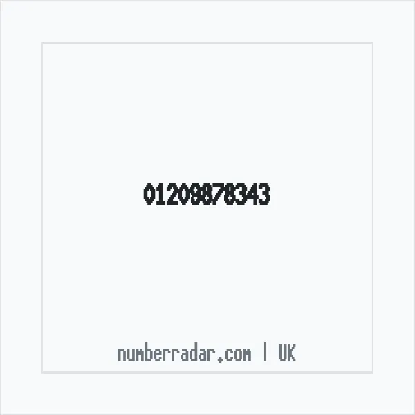 Reverse number check for +44 1209 878343 — who called me?