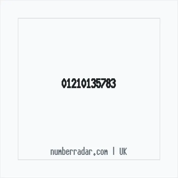 Reverse number check for +44 121 013 5783 — who called me?