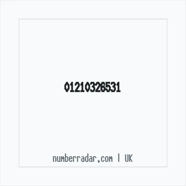 Reverse number check for +44 121 032 6531 — who called me?