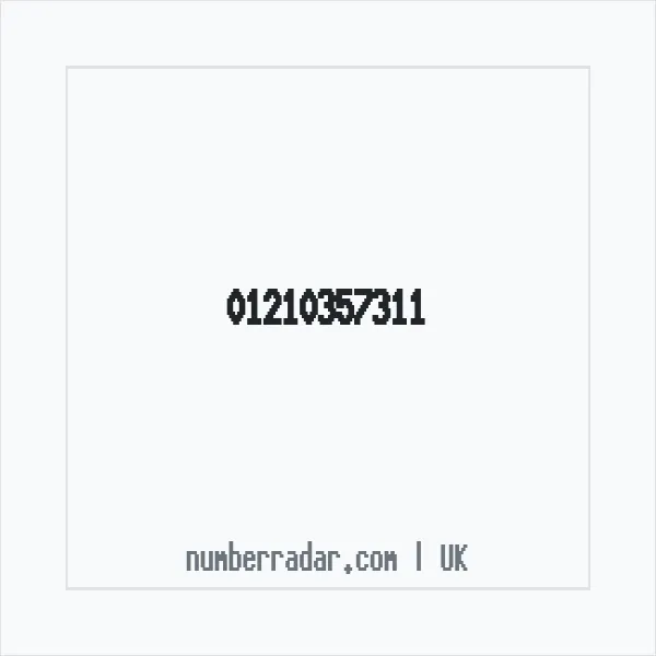 Reverse number check for +44 121 035 7311 — who called me?