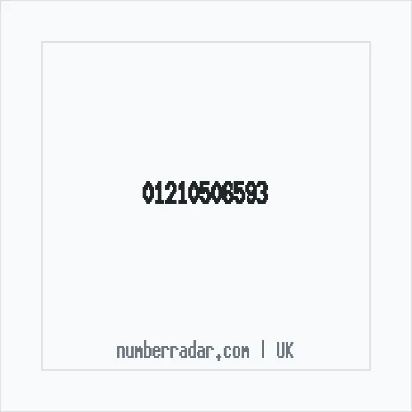 Reverse number check for +44 121 050 6593 — who called me?