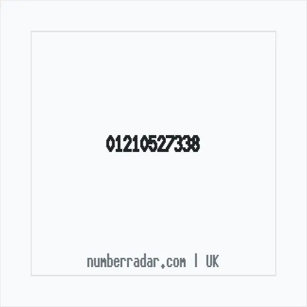 Reverse number check for +44 121 052 7338 — who called me?