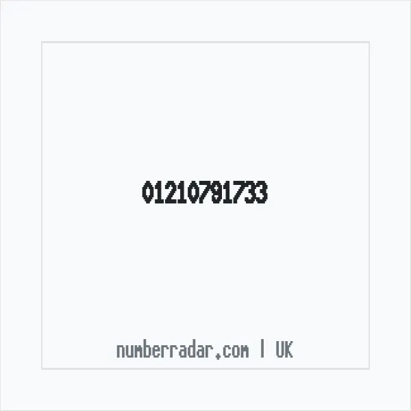 Reverse number check for +44 121 079 1733 — who called me?