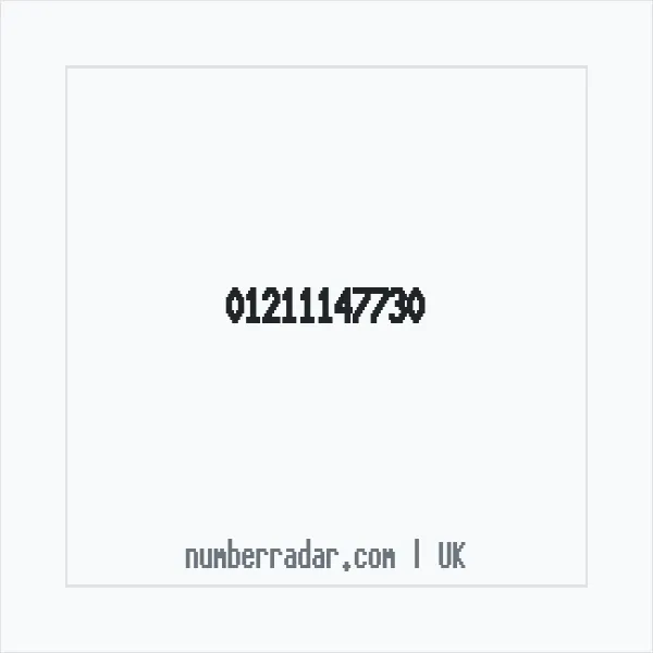 Reverse number check for +44 121 114 7730 — who called me?