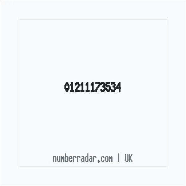 Reverse number check for +44 121 117 3534 — who called me?