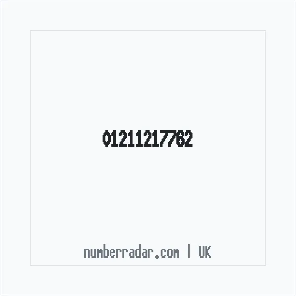 Reverse number check for +44 121 121 7762 — who called me?