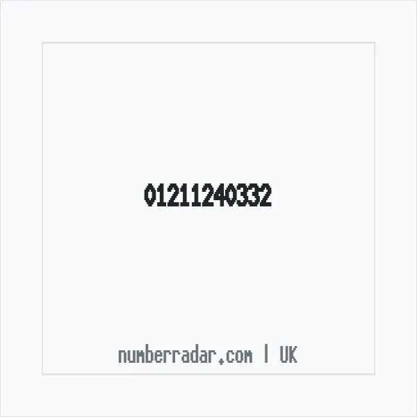 Reverse number check for +44 121 124 0332 — who called me?