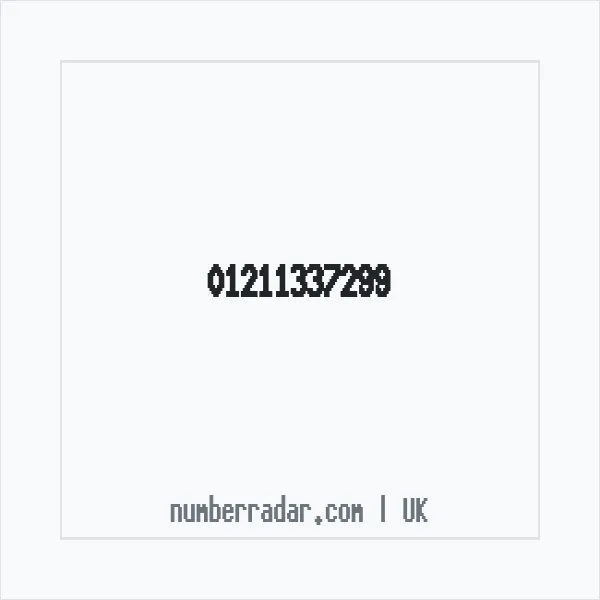 Reverse number check for +44 121 133 7299 — who called me?