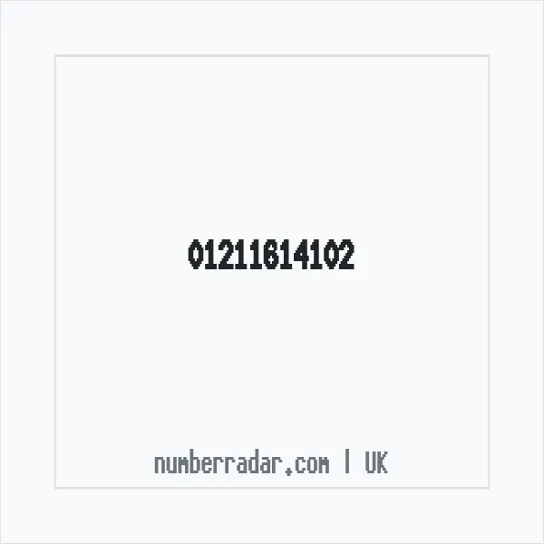 Reverse number check for +44 121 161 4102 — who called me?