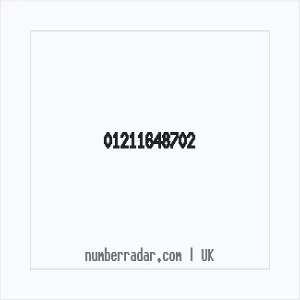 Reverse number check for +44 121 164 8702 — who called me?