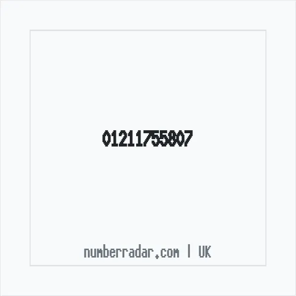 Reverse number check for +44 121 175 5807 — who called me?