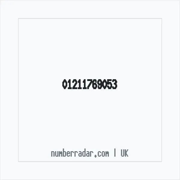 Reverse number check for +44 121 176 9053 — who called me?