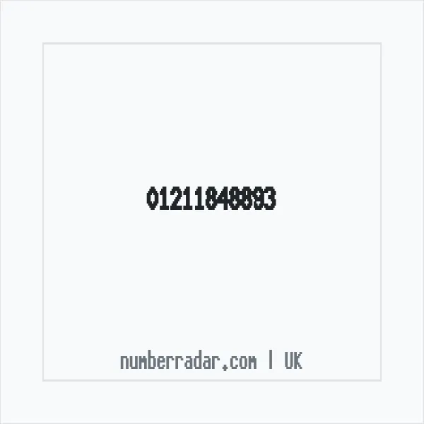 Reverse number check for +44 121 184 8893 — who called me?