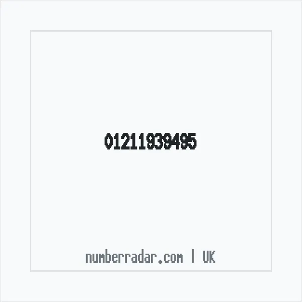 Reverse number check for +44 121 193 9495 — who called me?