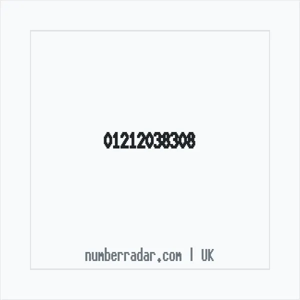 Reverse number check for +44 121 203 8308 — who called me?