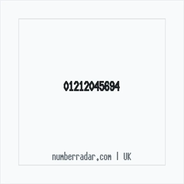 Reverse number check for +44 121 204 5694 — who called me?