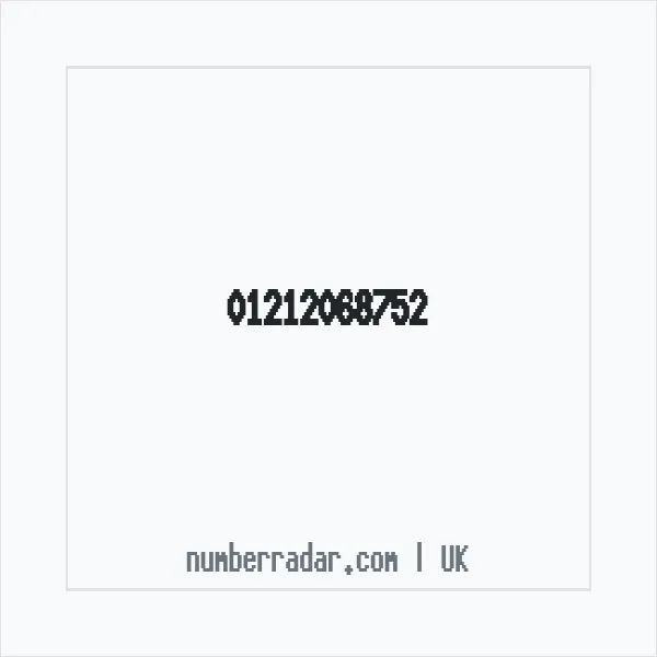 Reverse number check for +44 121 206 8752 — who called me?