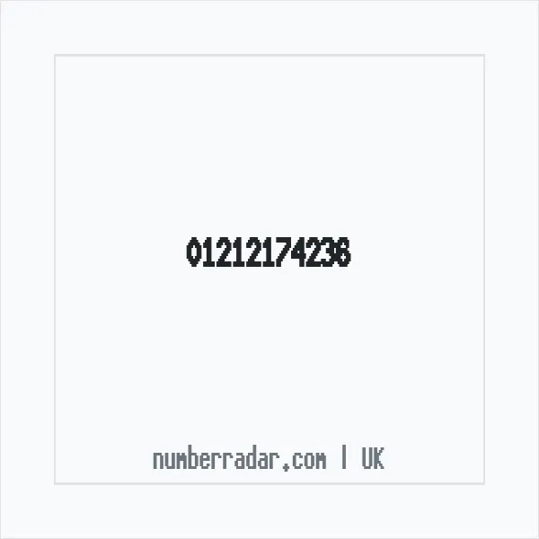 Reverse number check for +44 121 217 4236 — who called me?