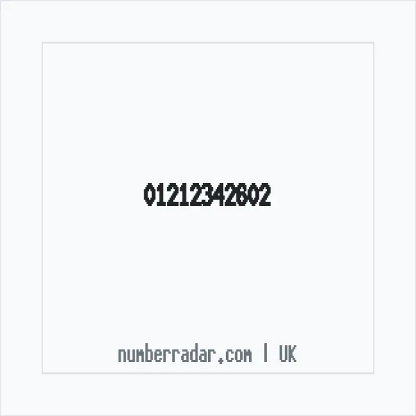 Reverse number check for +44 121 234 2602 — who called me?
