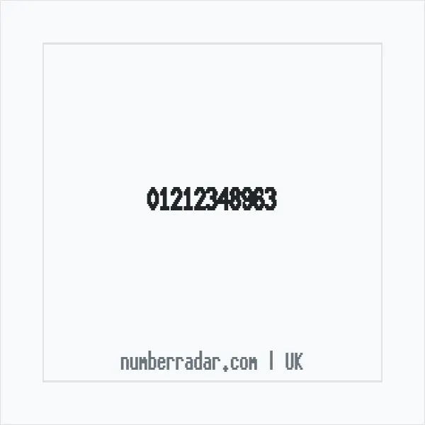 Reverse number check for +44 121 234 8963 — who called me?