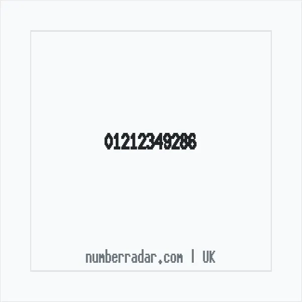 Reverse number check for +44 121 234 9286 — who called me?