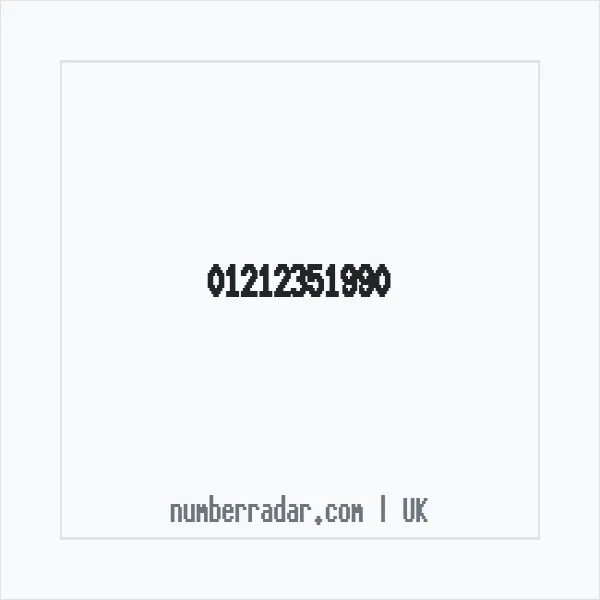 Reverse number check for +44 121 235 1990 — who called me?