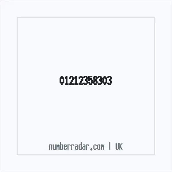 Reverse number check for +44 121 235 8303 — who called me?