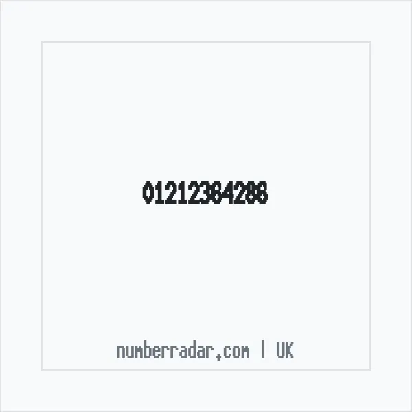 Reverse number check for +44 121 236 4286 — who called me?