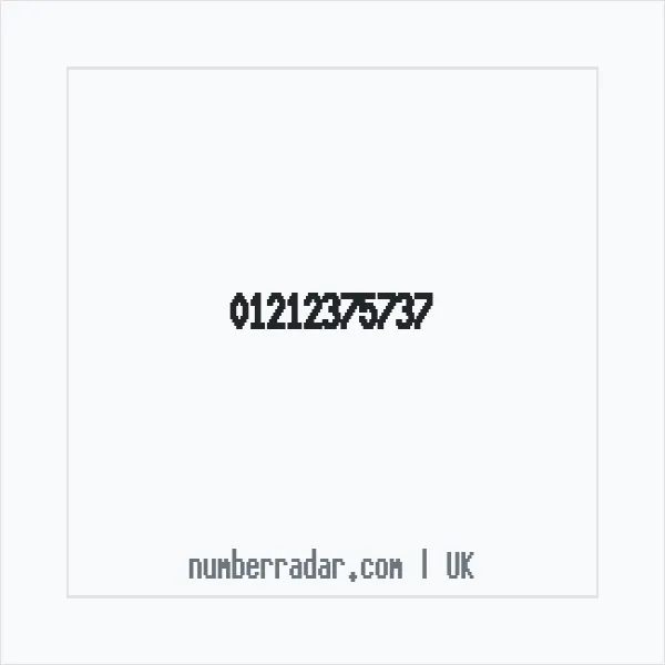 Reverse number check for +44 121 237 5737 — who called me?