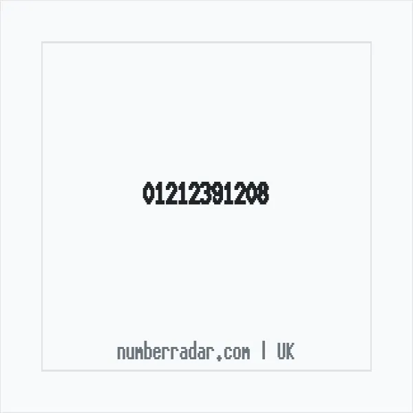 Reverse number check for +44 121 239 1208 — who called me?