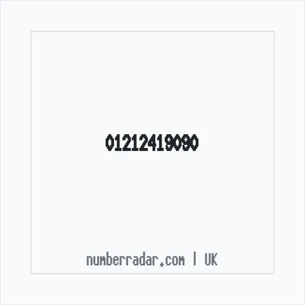 Reverse number check for +44 121 241 9090 — who called me?