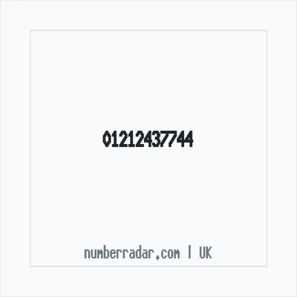 Reverse number check for +44 121 243 7744 — who called me?