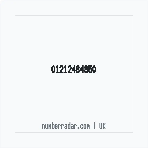 Reverse number check for +44 121 248 4850 — who called me?