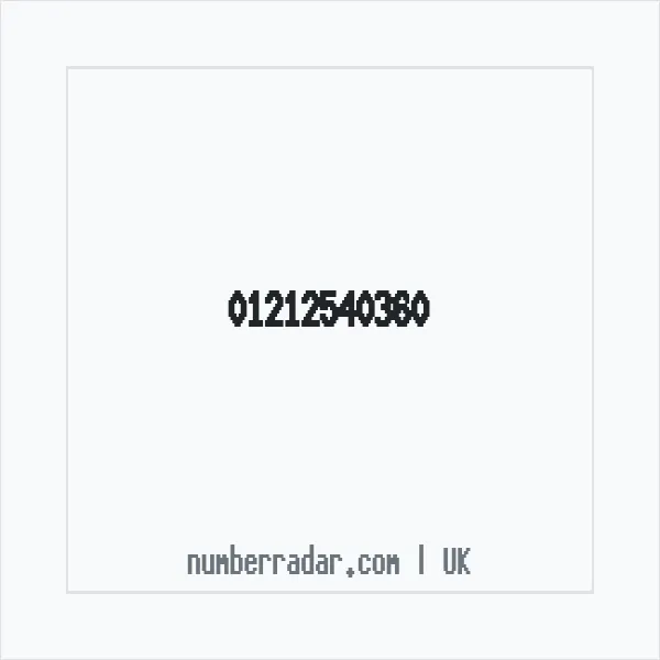 Reverse number check for +44 121 254 0360 — who called me?