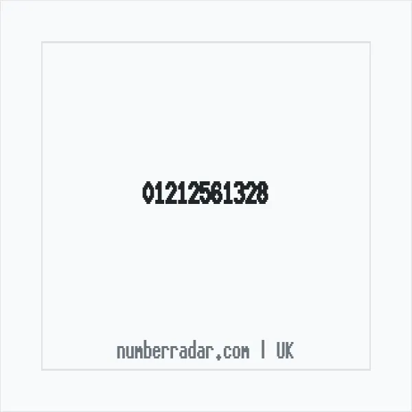 Reverse number check for +44 121 256 1328 — who called me?