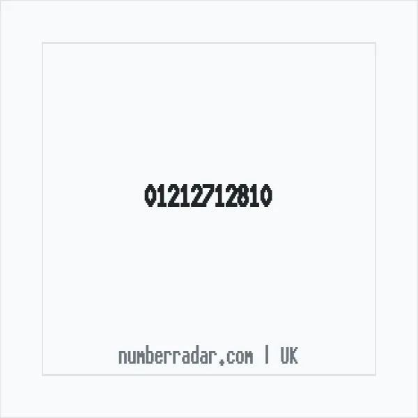 Reverse number check for +44 121 271 2810 — who called me?