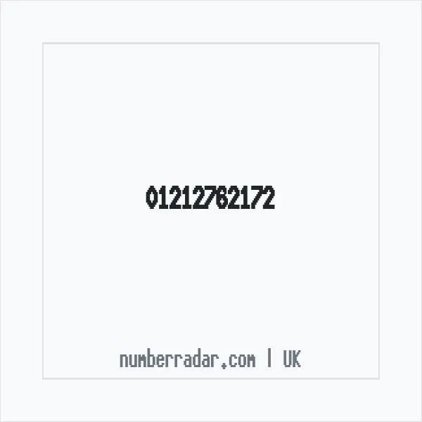Reverse number check for +44 121 276 2172 — who called me?