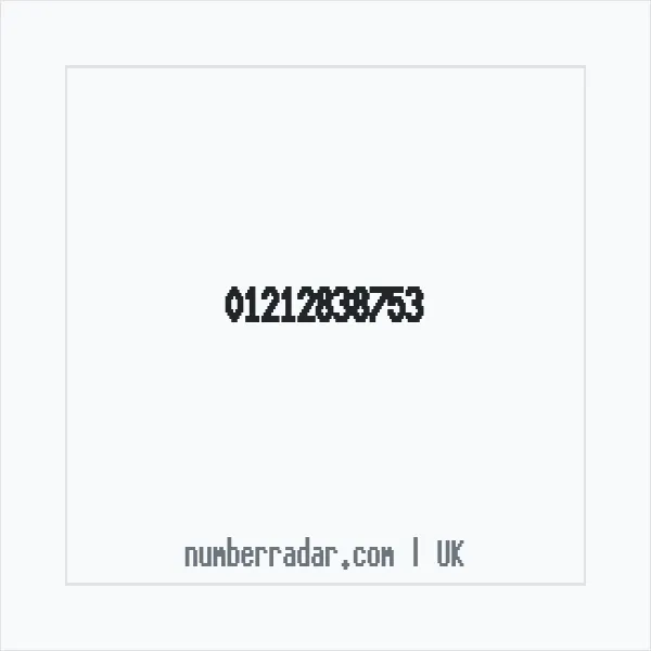 Reverse number check for +44 121 283 8753 — who called me?