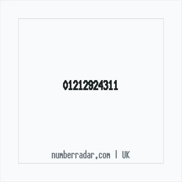 Reverse number check for +44 121 292 4311 — who called me?