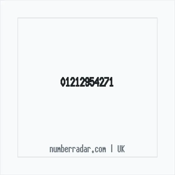 Reverse number check for +44 121 295 4271 — who called me?
